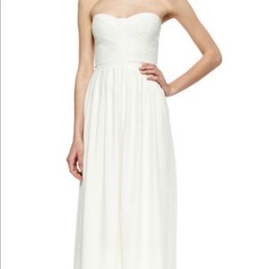 Parker black ivory maxi dress